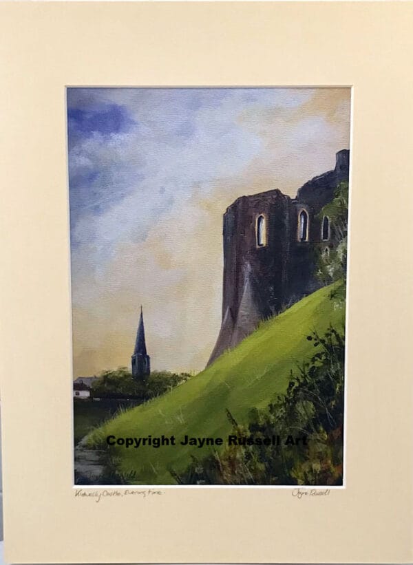 Kidwelly Castle.  Mounted Print